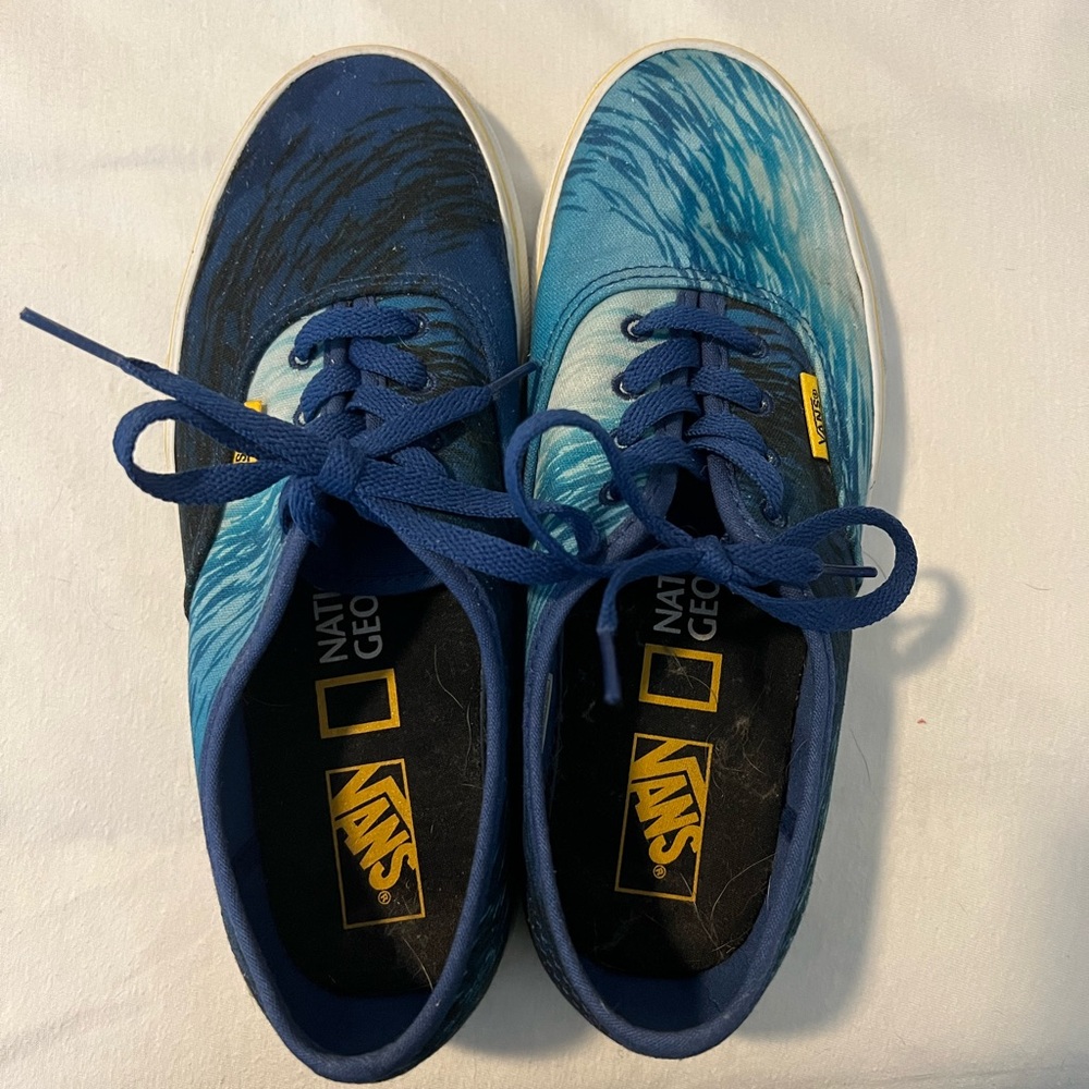 Vans Blue and Black Sneakers